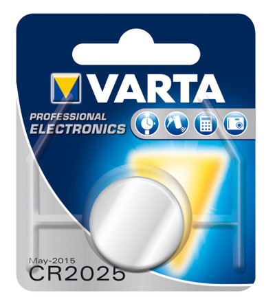 Knopfzelle VARTA CR 2025