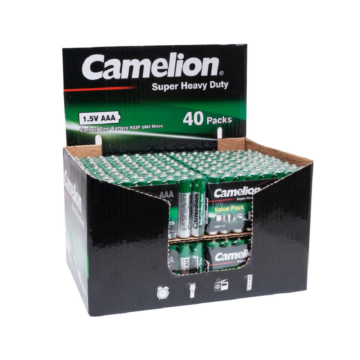 CAMELION AAA grün (40 x 8er Shrink in Display)