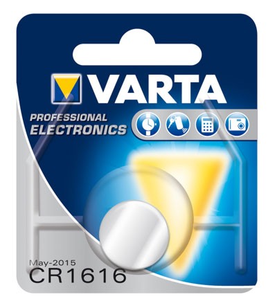 Knopfzelle VARTA CR 1616