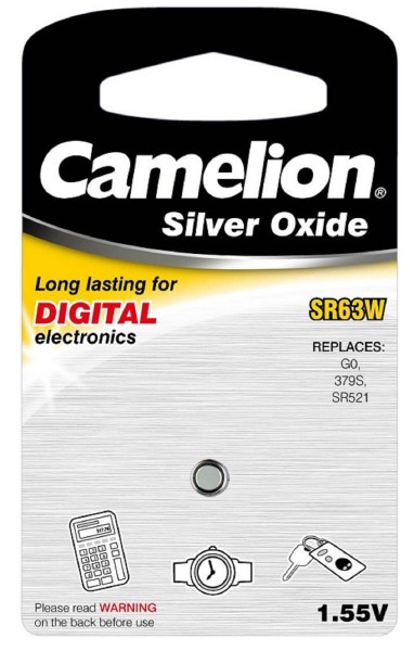 Silber Oxid Knopfzelle Camelion SR63W/G0/379